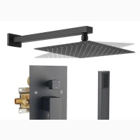 Concealed Black Shower for Bathroom