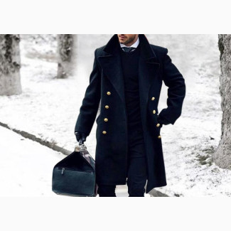 Stylish Men#039;s Long Winter Coat