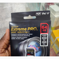 Sandisk Extreme Pro 64gb SD Memory Card 300mbs