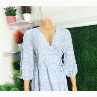 Wrap Polka Dot Gown