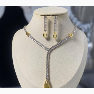 Bridal CZ Stones Jewelry Set - Sparkling and Elegant