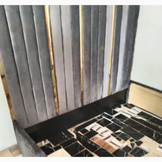 Ash/Gold Bed Frame