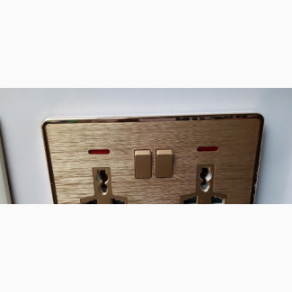 St Power Switch And Socket Available In Gold, Silver, White
