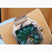 High Quality CARTIER GOLD Chain Green Dial Watch for Men