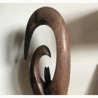 King Ebony Sculpture - United Family