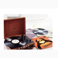 ALTIUS Vintage Suitcase Turntable - BROWN