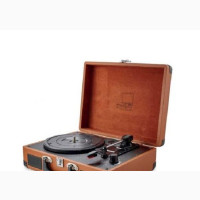 ALTIUS Vintage Suitcase Turntable - BROWN