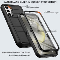 Rugged defender case for Samsung Galaxy S25 Plus