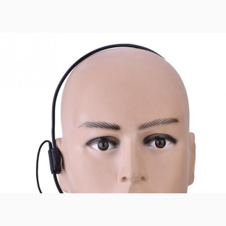 Ear Mounted Rotary Microphone Black