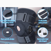 Knee Brace With Stabilizers Adjustable Compression Support - Brand New
