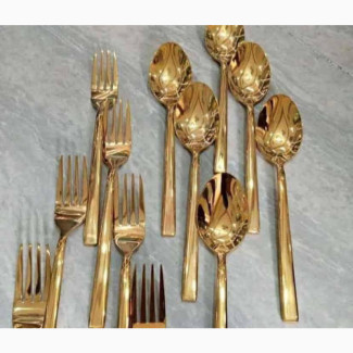 Brand New Quality Golden Color Eating Spoons and Forks