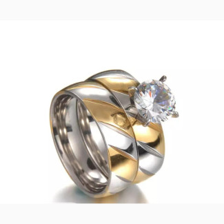Stainless Steel Wedding Rings For Couples - Brand New