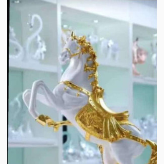 Resin Imported Horse Sculpture Ornament