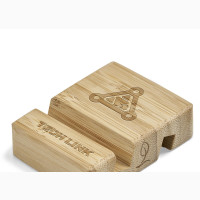 Bamboo Wooden Phone Holder Stand - Okiyo Brand