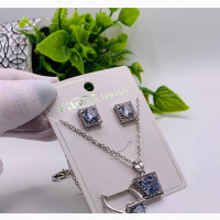 Stainless Steel Necklace and Earrings