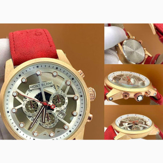 Quality Mont Blanc Leather Watch
