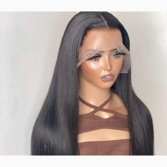 Full Frontal Human Hair DD Quality Wig Straight 22”