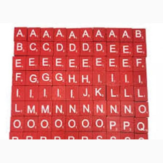 Wooden Tiles Craft Wood Mixer 100pcs Set Scrabble Letters