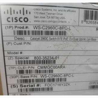 Cisco Catalyst 2960c-8pc-l 8PORT SWITCH