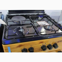 MAXI 3+1 Gas Cooker 60*60 Wood Finish