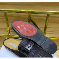 Brown Variety Design Half Shoes