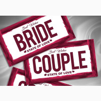 Wedding Car Plate Design