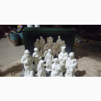 Nativity Set With Wooden Base