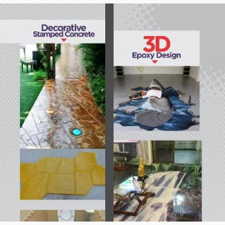 3D Floor Ceiling, Sted Concrete - Perfect Finishing for Your Home