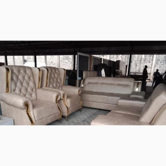 Modern Accent Chair and 5 Seaters Sofa