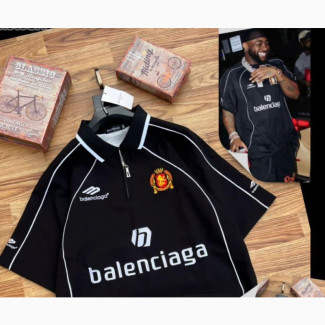 Balenciaga Oversized Soccertee in Red for Men - Brand New