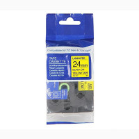 Compatible Brother Tape 24mm Black On Yellow Tape