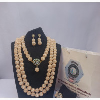 Bridal Bead Necklace - High Quality Jewelry Set for Traditional Brides