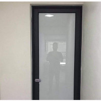 Gray Aluminum Bathroom Door - Brand New