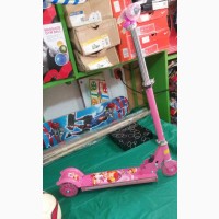 Children Riding Scooters With Design Light And Music Player