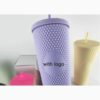 Red Starbucks Styled Tumbler/Cup With Straw