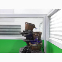 Water Fountain With LED Lights Desktop Fountain Home Decor