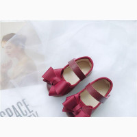 Red Dressing Shoe With Bow Tie