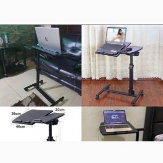 Adjustable Rolling Laptop Stand