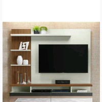 Brand New Wall T.V Console with Shelves and Drawer - Home Interiors