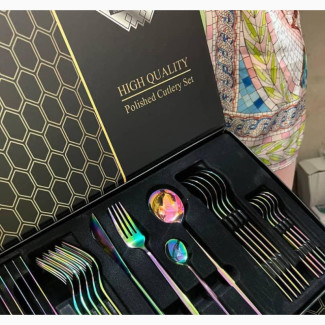 Rainbow High Quality Polished Cultery Set