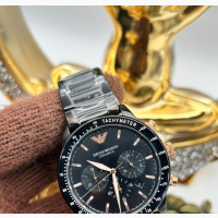 Original EMPORIO ARMANI Black Chain Watch Available in Store