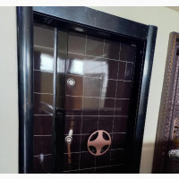 Black Draft Security Entrance Door