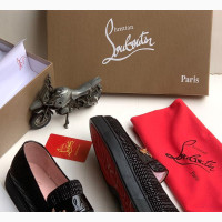 Christian Louboutin Black Luxury Men#039;s Oxfords Shoe