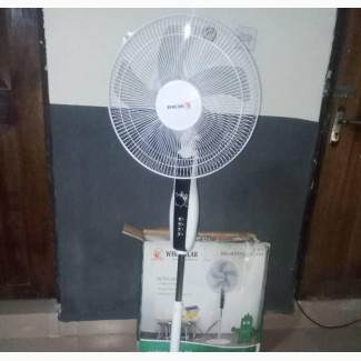 15W 16 Solar Standing Fan With Dual Power (220 AC, 12V DC)
