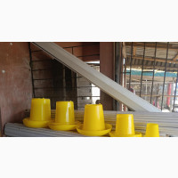 Yellow Hanging Poultry Feeders