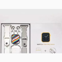T55 Pro Max Smart Watch with Extra Strap and Earpud