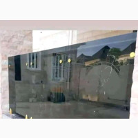 Gold Base Spigot/ Grey Glass Handrails