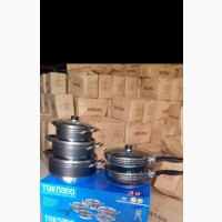 Sets of Non-Stick Pots and Frying Pans