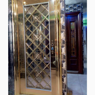 Gold Glass Door
