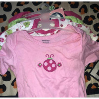 Promo)4pcs (12months)Baby Short Sleeve Bodysuits